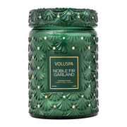 Noble Fir Large Glass Jar Grønn