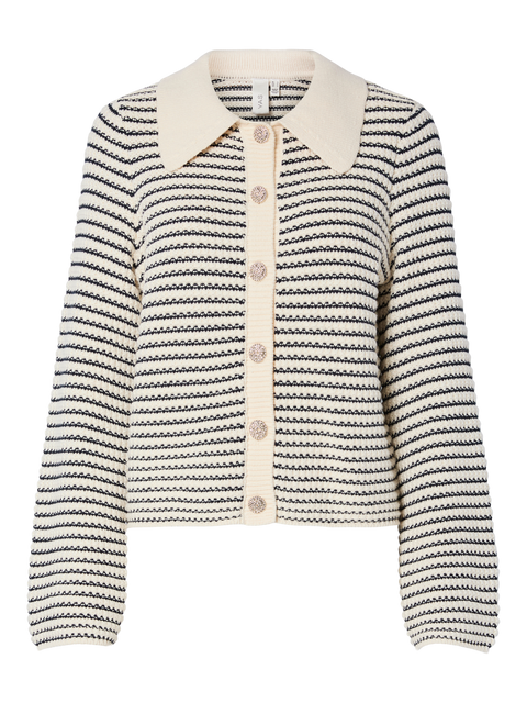 Fanto Knit Cardigan Striper