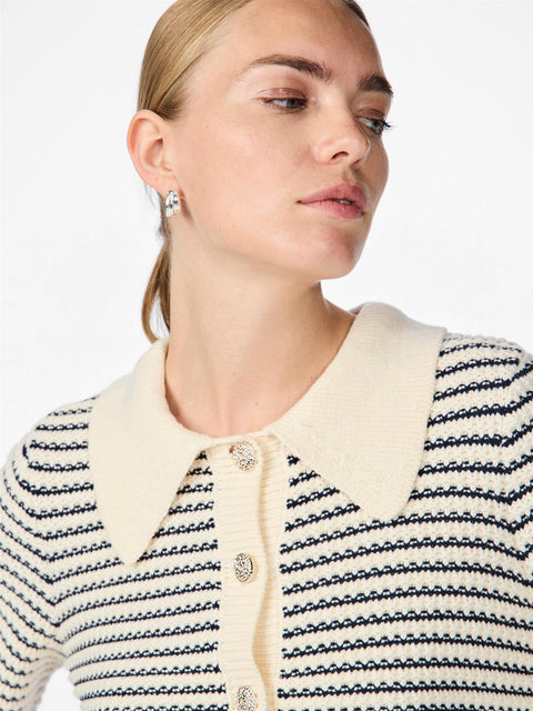 Fanto Knit Cardigan Striper