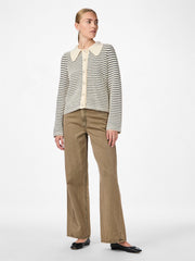 Fanto Knit Cardigan Striper