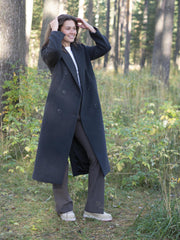 Yunah Long Coat Koksgrå