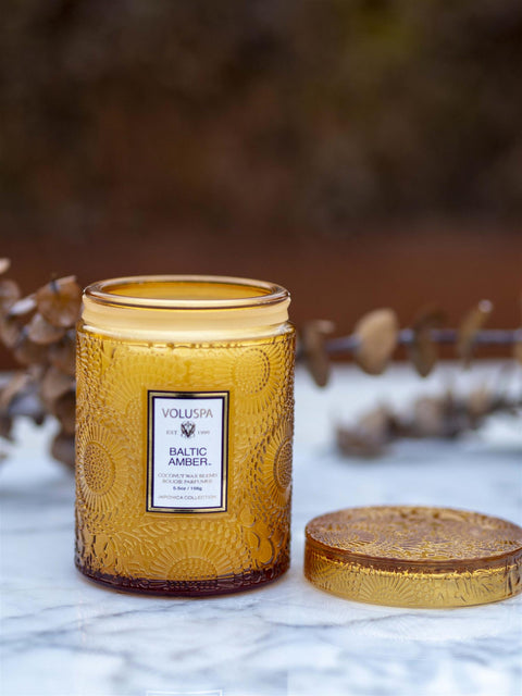 Smal Jar Baltic Amber Oransje