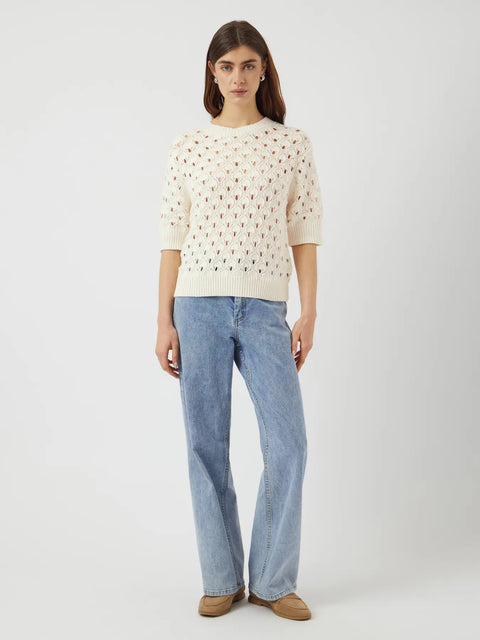 Mansa Knit Pullovwer Hvit