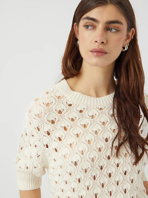 Mansa Knit Pullovwer Hvit
