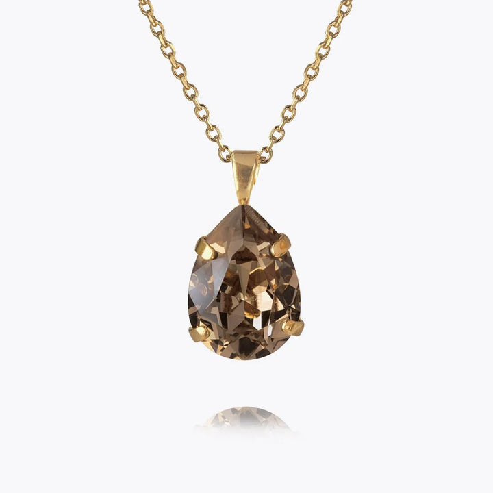 Mini drop necklace Grå
