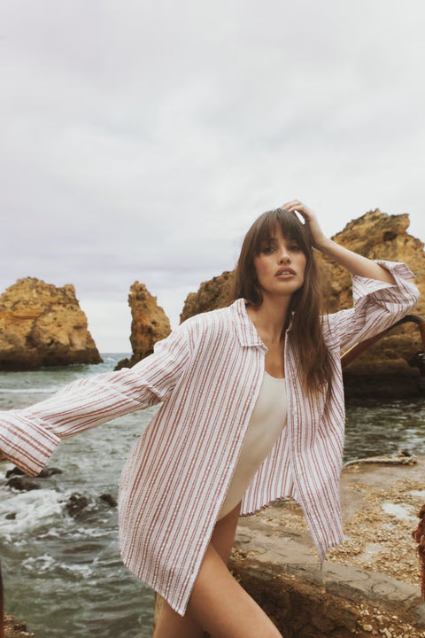 Bibi Crepe shirt Rust