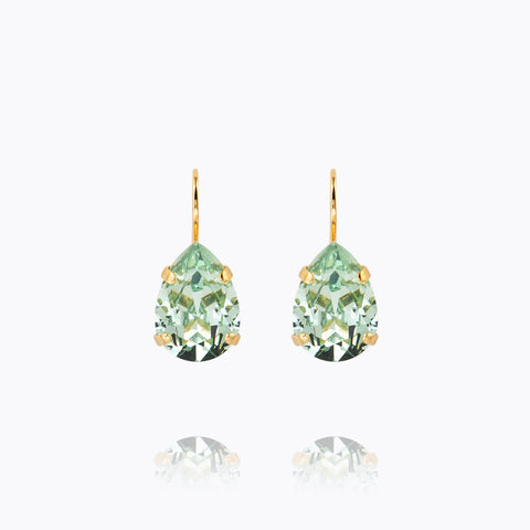 Mini drop clasp earrings Lysegrønn