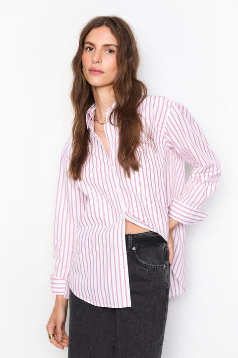 Bibi Stripe Shirt Hvit/Rød