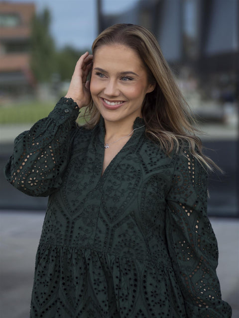 Holi Ls Dress Grønn