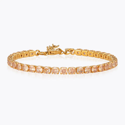 Zara bracelet gold crystal Beige