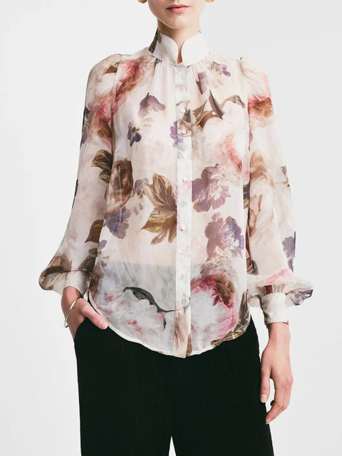 Organza Blouse Beige