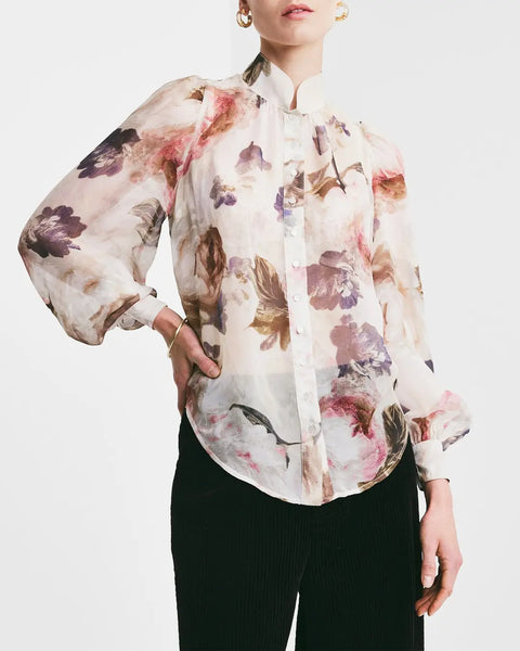 Organza Blouse Beige