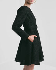 Bouclè Belt Dress Sort