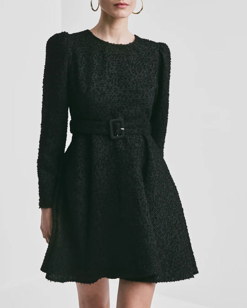 Bouclè Belt Dress Sort