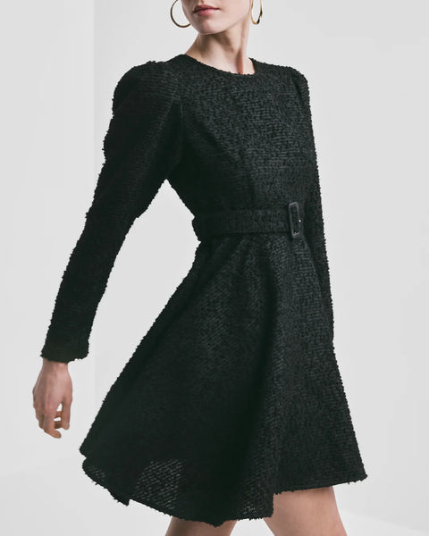 Bouclè Belt Dress Sort