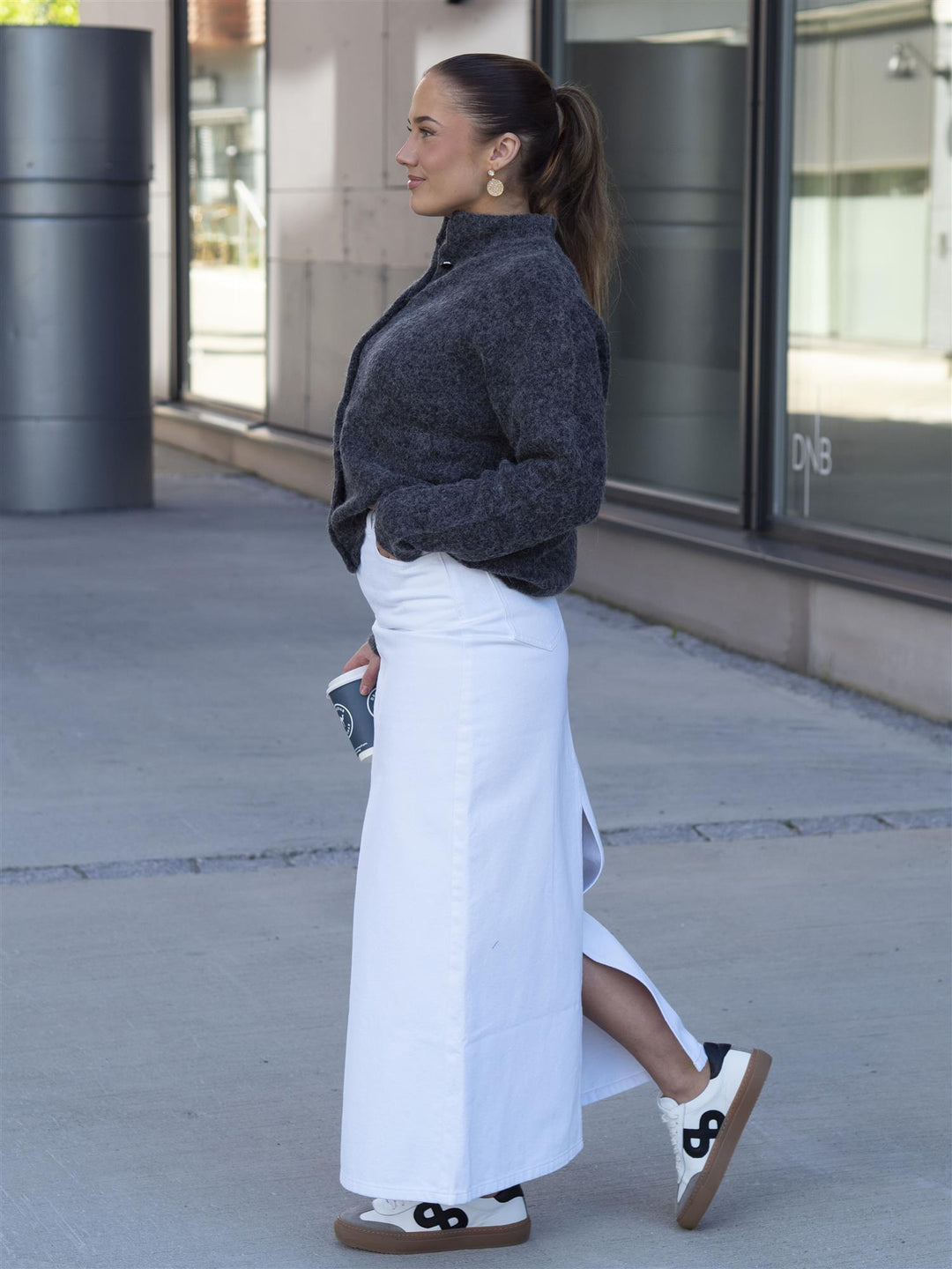 Mily Long Skirt Hvit