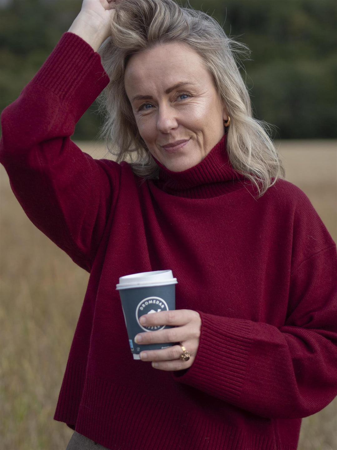 Abigail Knit Mørkerød