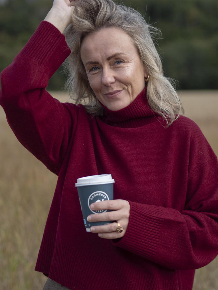 Abigail Knit Mørkerød
