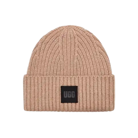 W Chunky Rib Beanie Putty