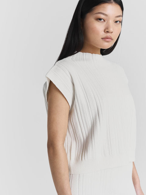 Sylvie Funnel Top Offwhite