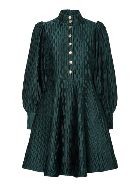 Ripple LS Dress Grønn