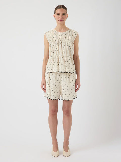 Dobby Topp Beige