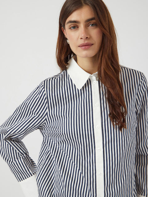 Anne striped shirt Blå