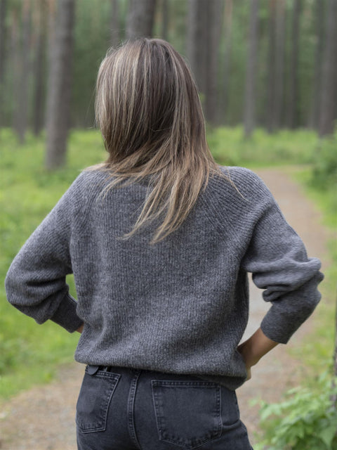 Lulu short cardigan Grå