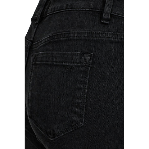 Johanna Kick Flare Jeans Sort