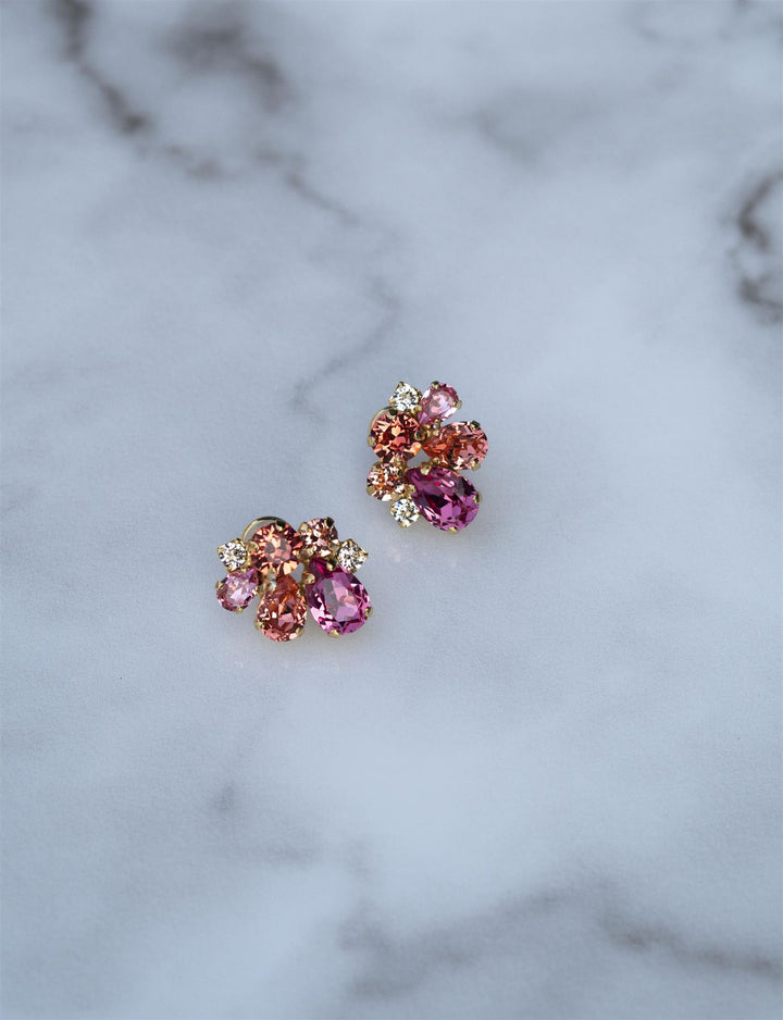 Katie Earrings Coral Combo Multi