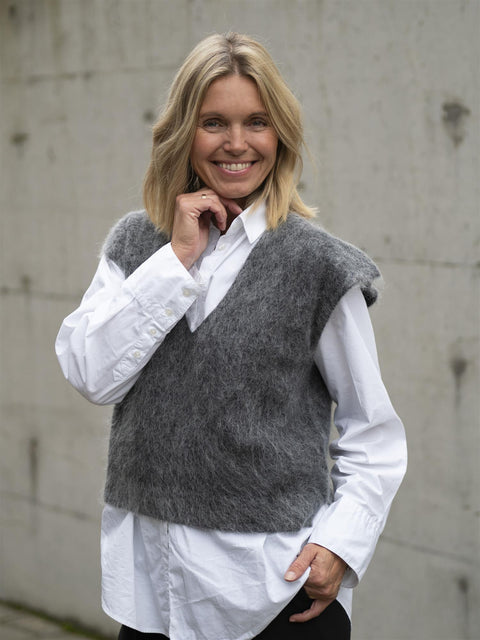 Camryn Knit Vest Grå