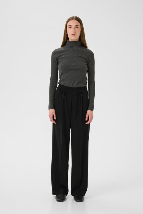 Dagna rollneck melange Mørkegrå