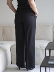 Rita wide pant Sort Lurex