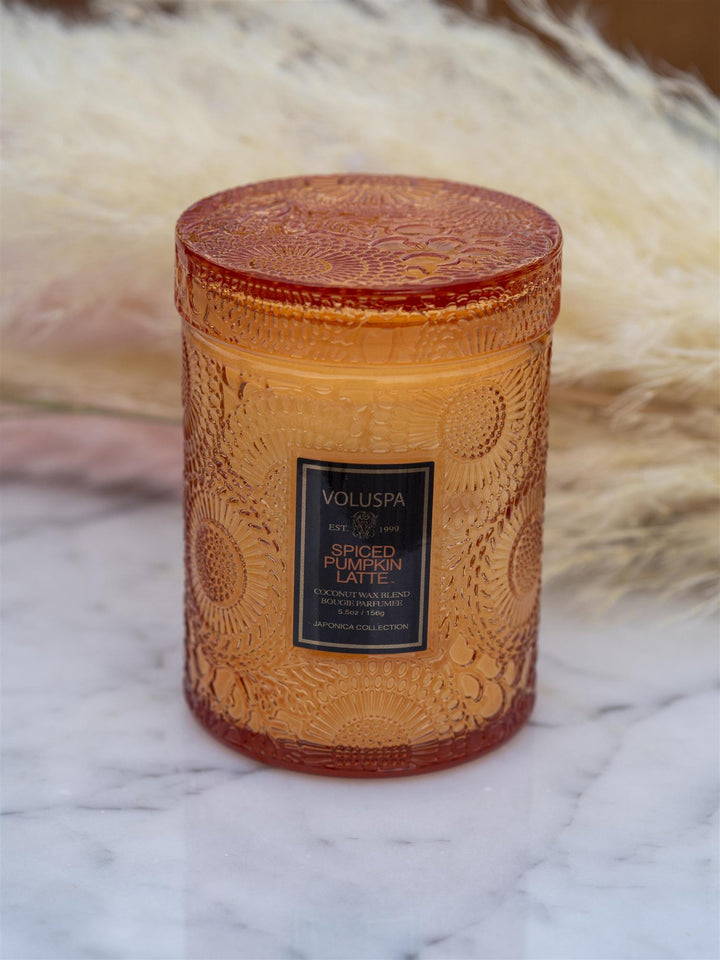 Small Jar Candle Spiced Pumpkin Latte Orange