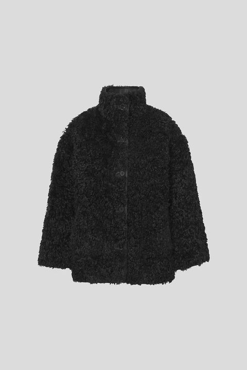 Mia Faux  Fur Jacket Sort