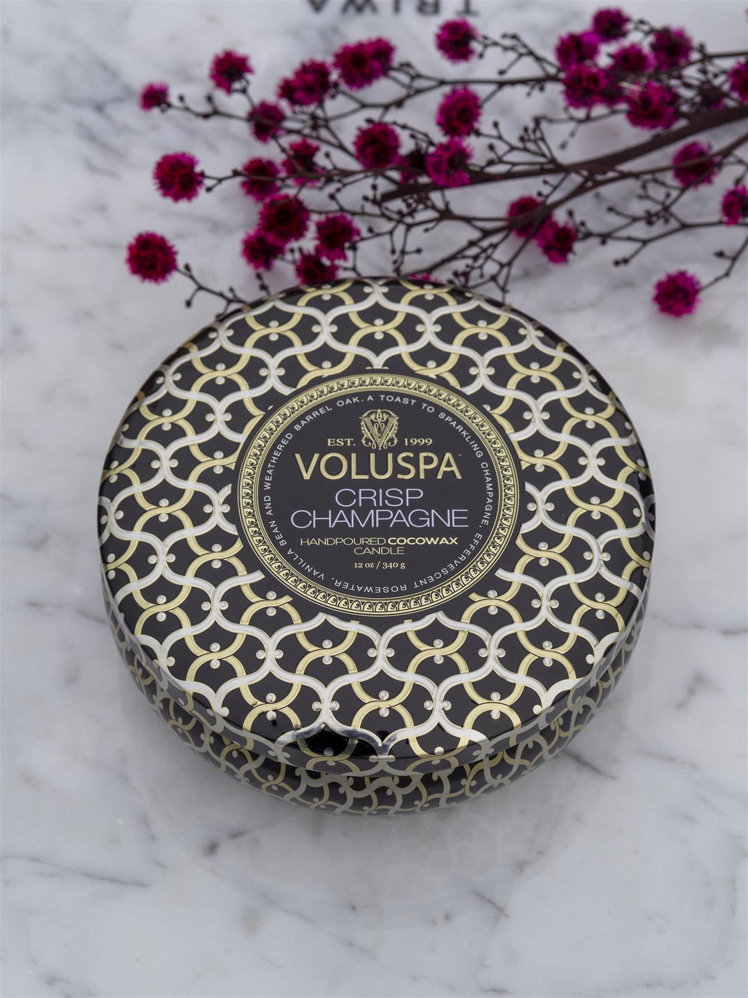 3-Wick Tin Crisp Champagne Sort