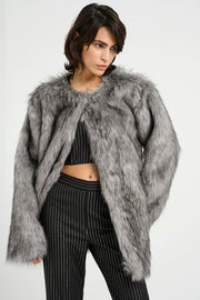 Wilia Coat Grey Wolf