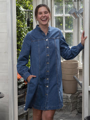 Rylan Elena Shirt Dress Denim