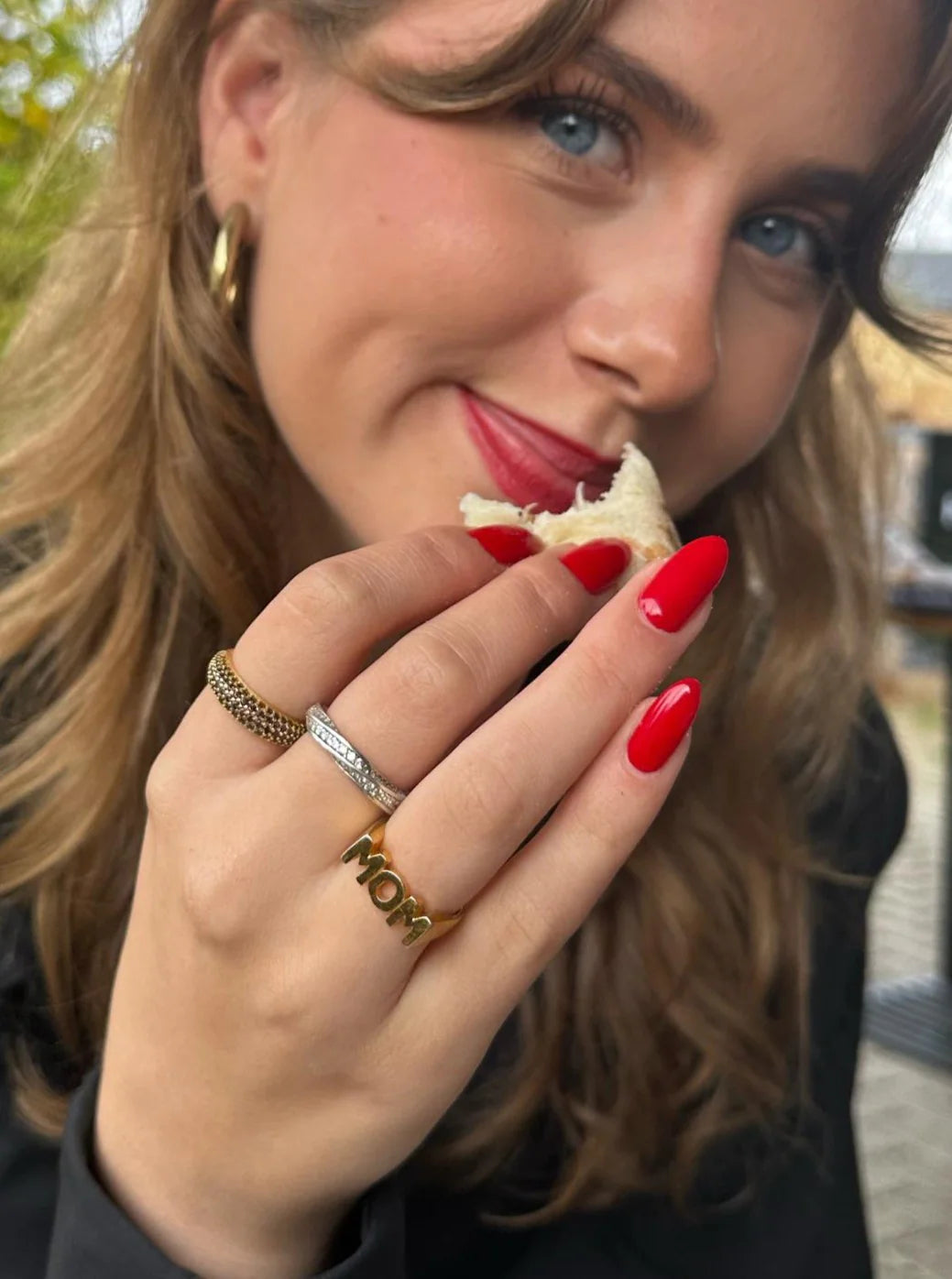 Coffee Slim Dome Ring Gull