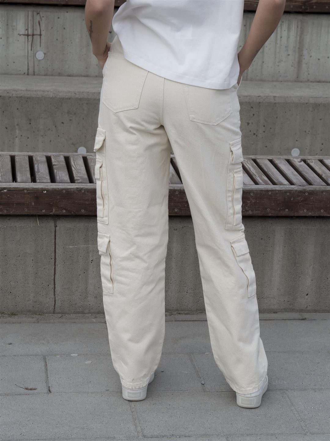 Tiana Work Straight Cargo Offwhite