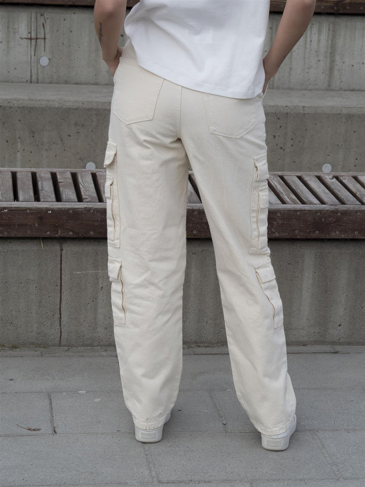 Tiana Work Straight Cargo Offwhite