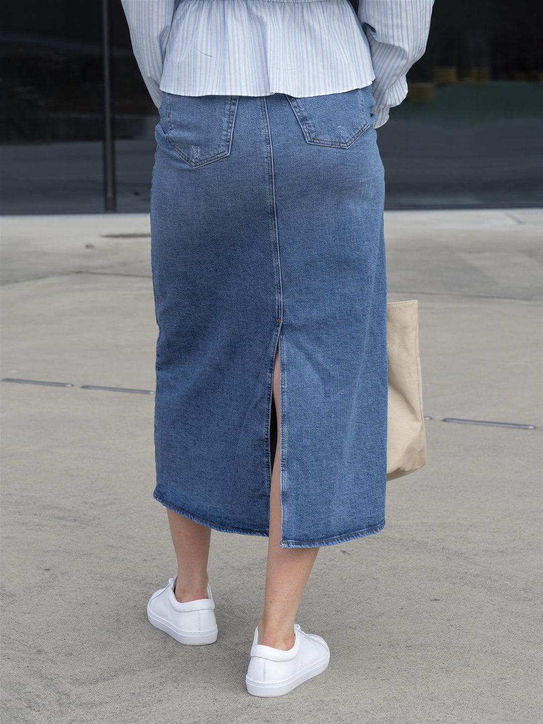 Zoe maxi skirt Blå