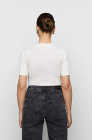 Pippa Rib Tee Off-White