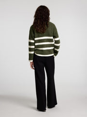 Maline LS Half Zip Grønn