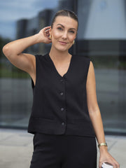 Nichelle Waistcoat Sort