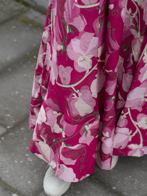Viscose Belt Dress Rosa