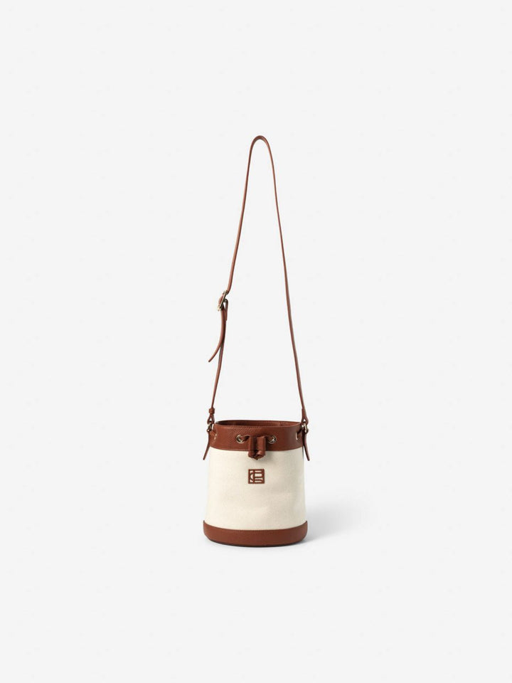 Canvas Bucket Bag Brun
