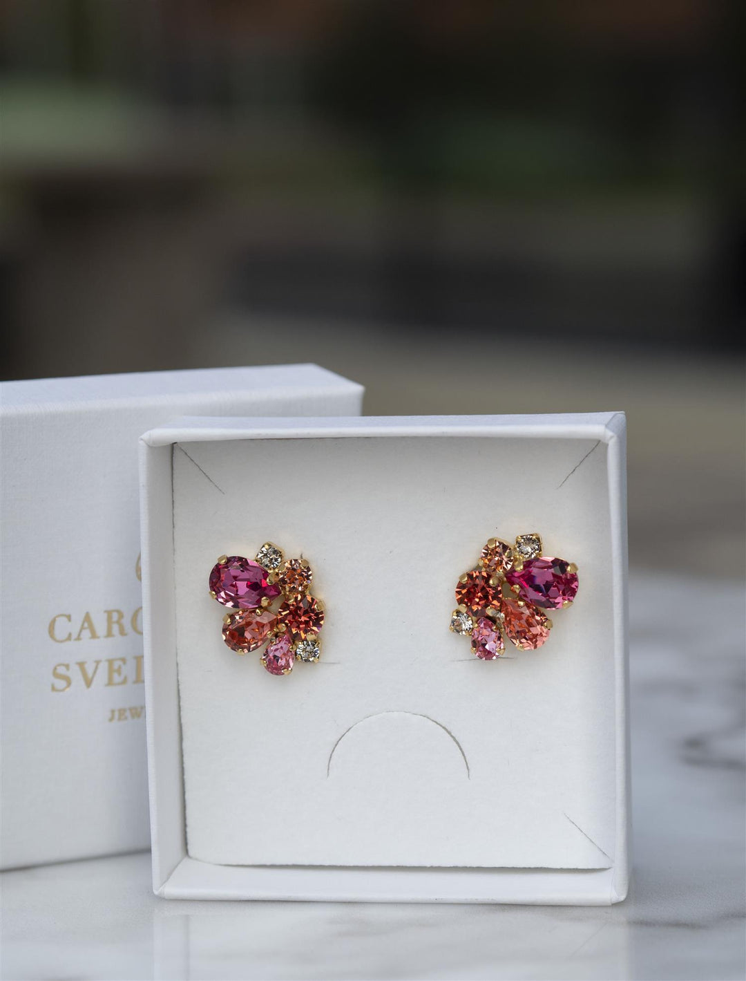 Katie Earrings Coral Combo Multi