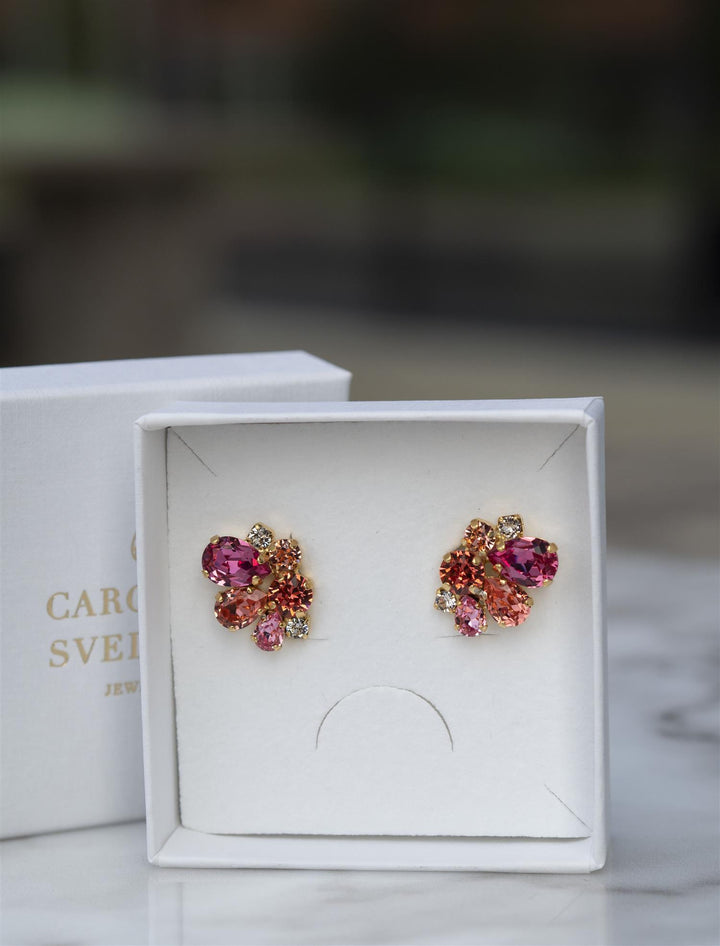 Katie Earrings Coral Combo Multi