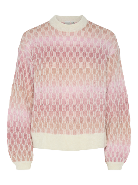 Space Knit Pullover Rosa